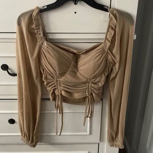 Never used cropped long sleeve